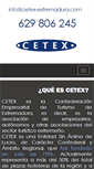 Mobile Screenshot of cetex-extremadura.com