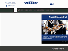 Tablet Screenshot of cetex-extremadura.com